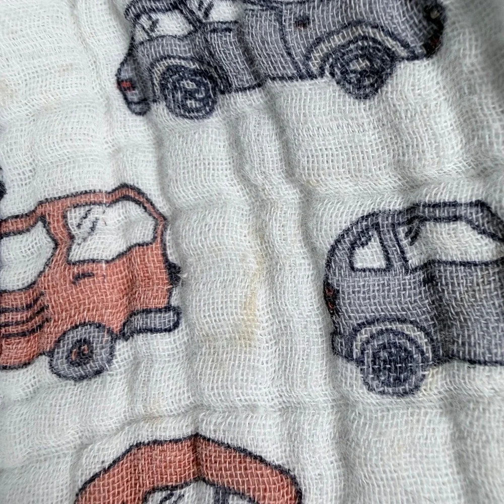 Tado Muslin Organic Cotton Sleeping Sack XL Car Print Wearable Blanket 39